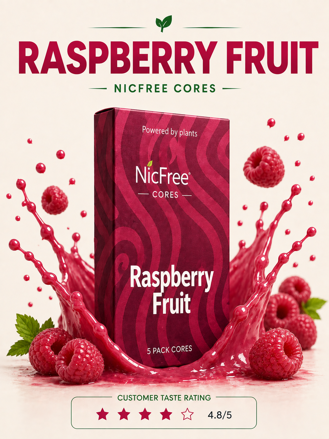 NicFree Raspberry Fruit Flavor Pack
